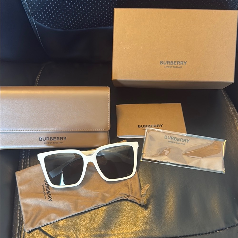 Burberry White Sunglasses